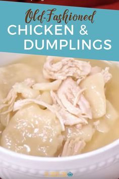 Best Chicken And Dumplings, Chicken N Dumplings, Chicken Dumplings Recipe, Homemade Chicken And Dumplings, Crockpot Chicken And Dumplings, Dumpling Dough, Chicken Dumplings, Homemade Dumplings, Dumplings For Soup