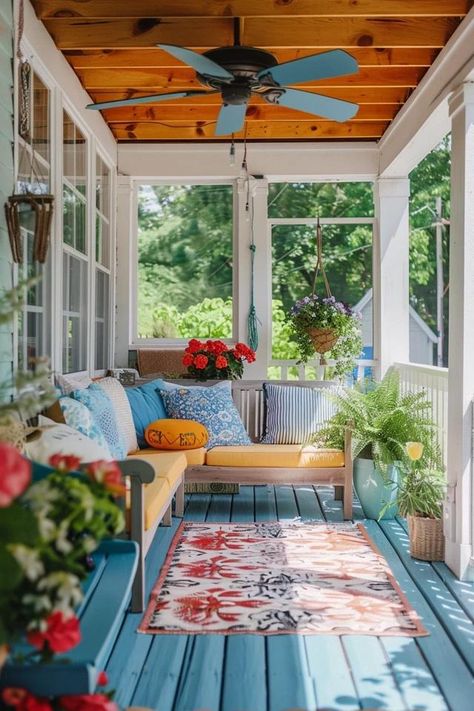 Back Porch Ceiling Ideas: Transform Your Space! Front Porch Ceiling Ideas Paint Colors, Screened In Porch Ceiling Ideas, Back Porch Additions, Back Porch Ceiling, Porch Ceiling Ideas Cheap, Porch Ceiling Blue, Porch Ceiling Ideas, Porch Cottage, Blue Porch Ceiling