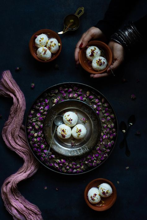 Rasgulla | Box of Spice Easy Rasgulla Recipe, Rasgulla Recipe, Cupcake Photography, Indian Food Photography, Thing To Make, Bengali Food, Pistachios Nuts, India Food, Persian Food