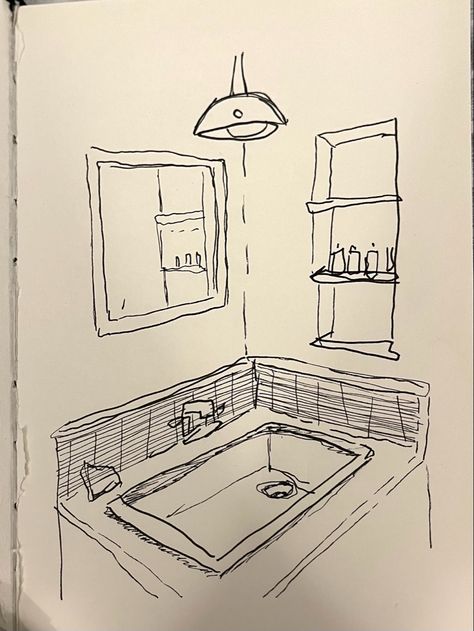 bathroom sink sketch Sink Sketch, Bathroom Sketch, Clay Sinks, Bathroom Drawing, Diy Clay Crafts, Tile Art, Diy Clay, Bathroom Sink, Clay Crafts