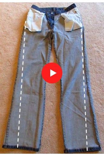 Fitted Jeans, Sewing Tutorials Clothes, Shoe Lace Tying Techniques, Recycle Jeans, Upcycle Jeans, Jeans Diy, Old Jeans, Diy Sewing Clothes, Couture Sewing