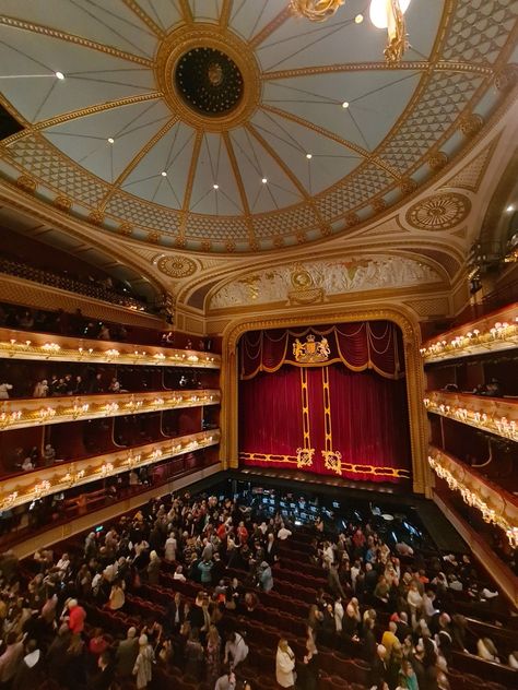 View of the Royal Albert Hall stage. London theatre for ballet and opera performances. View of a seating and stage with velvet curtain and victorian decor. Located on heart of London in Covent Garden. Royal Opera House Ballet, Opera Ballet Aesthetic, The Royal Opera House, Royal College Of Art London, Opera Ballet, London Opera House, Opera Aesthetic Stage, Royal Opera House Aesthetic, Opera Stage