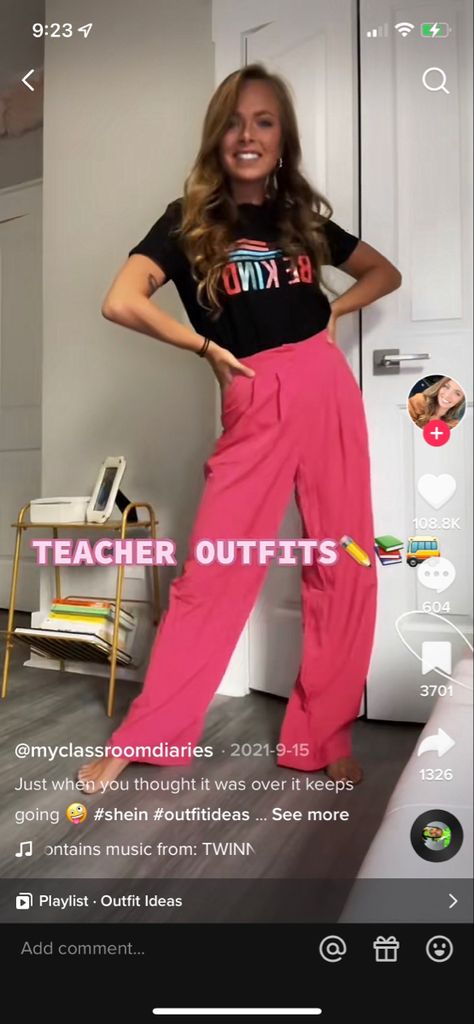 Casual Teacher Outfit, Pink Skirt Outfits, Pink Pants Outfit, Teaching Clothes, Teacher Ootd, Dress Pants Outfits, Teacher Vibes, Teacher Dresses, Teacher Fits