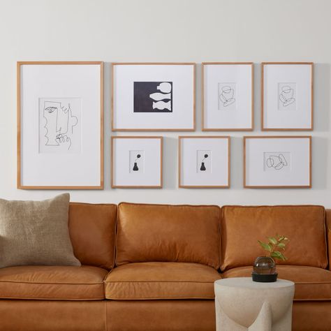 Hanging Pictures Above Couch, Above Couch Wall Decor Simple, Small Woods Pictures Living Room, Gallery Wall Above Sofa, Decorate Wall Behind Couch, Gallery Wall Over Couch, Photos Above Couch, Gallery Wall Above Couch, Large Wall Behind Couch Decor