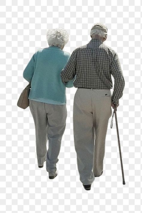 People Walking Png, Couple Png, Walking Together, Yearbook Spreads, People Cutout, Old Couple, People Png, Walking People, Walk Together