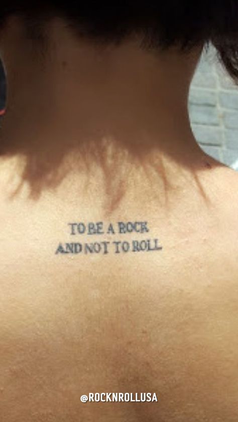 Tattoo Ideas
Rock Tattoo
Rock Music
Song Lyrics
Small Tattoo To Be A Rock And Not To Roll, Punk Rock Tattoos Women, Classic Rock Inspired Tattoos, Tattoo Ideas Rock And Roll, Rock Tattoos For Women, Classic Rock Tattoo Ideas, Gnr Tattoo Ideas, Rock Lyric Tattoos, Rock Music Tattoo Ideas