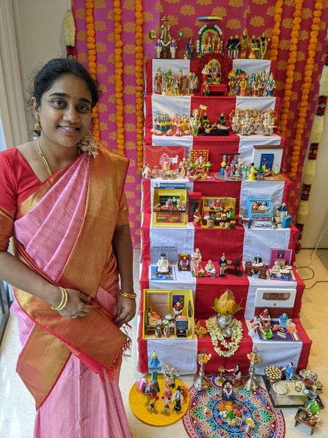 Golu Doll Ideas And Themes, Annaprasana Pics, Bommala Koluvu Decoration, Golu Decoration Ideas, Golu Navaratri, Diy Golu Dolls, Navaratri Golu, Bommala Koluvu, Golu Dolls