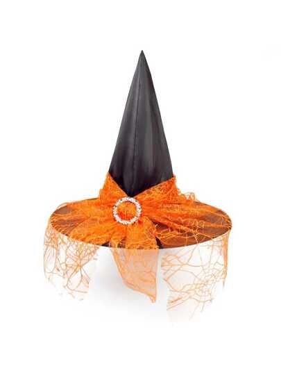 Orange Witch Costume, Witch Tutu, Orange Spider, Masquerade Halloween, Halloween Infantil, Witches Hats, Witch Party, Black Witch Hat, Halloween Witch Decorations