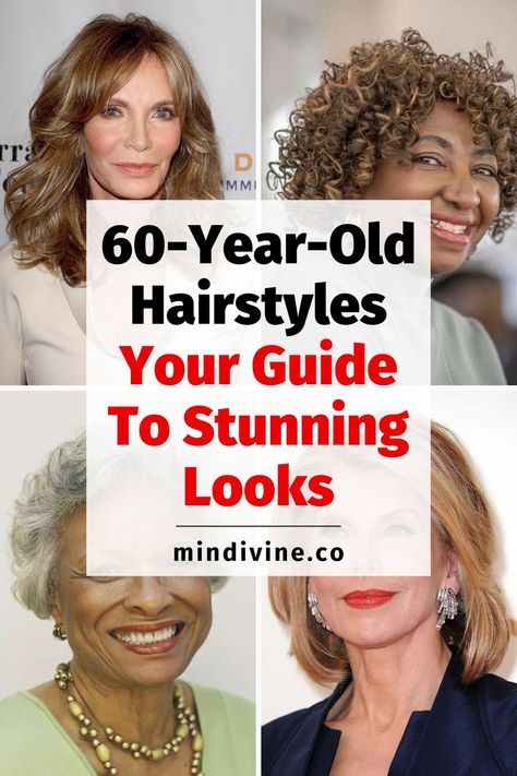 Inspire yourself with these 60-year-old hairstyles. These 25 stunning styles range from short, sassy cuts to medium bobs and long, elegant styles. A perfect way to refresh your look, regardless of your face shape. 50 Year Old Hairstyles, 60 Year Old Hairstyles, Daily Hair Routine, 60 Year Old Woman, Styles Braids, Old Hairstyles, Kaley Cuoco Short Hair, Hairstyles Trendy, Hair Styles For Women