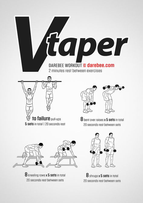 V-Taper Workout V Taper Workout Men At Home, V Taper Workout Men, Beer Belly Workout, Darbee Workout, V Taper, Boxer Workout, Workout Chest, Army Workout, Workouts Cardio