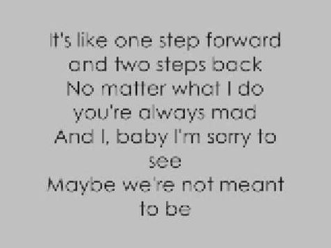 Not meant to be-theory of a deadman lyrics Were Not Meant To Be, Theory Of A Deadman, Rock Lyrics, One Step Forward, Not Meant To Be, Country Girl Quotes, Quotes Lyrics, Cool Lyrics, Music People