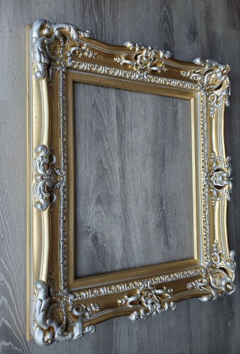 Frame Canvas Art, Wall Picture Frame, Victorian Picture Frames, Baroque Frame, Small Picture Frames, Picture Frame Crafts, Ornate Picture Frames, Gold Chic, Victorian Frame