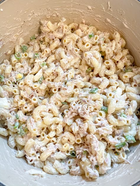 Tuna Shrimp Pasta Salad, Cold Tuna Noodle Casserole Pasta Salad, Simple Tuna Pasta Salad, Tuna Fish Macaroni Salad Recipe, Pasta Salad With Shell Pasta, Mexican Tuna Pasta Salad, Tuna Pasta Salad With Egg, Mac Salad With Tuna, Tuna With Pasta Recipes