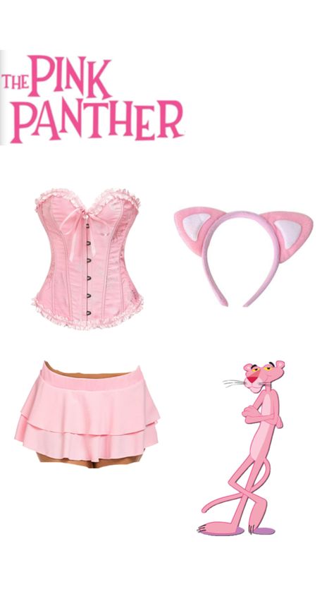 Pink Panther Halloween, Panther Halloween Costume, Pink Panther Costume, Panther Costume, The Pink Panther, Pretty Halloween Costumes, Pink Panther, Pink Panthers, Cool Halloween Costumes