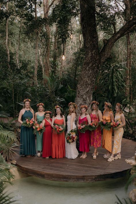 Mismatched Jewel Tone Bridesmaid Dresses Espacio Chechen Wedding Pablo Laguia #wedding #bridesmaids Eclectic Bridesmaids Dresses, Jewel Tones Bridesmaids, Jewel Bridesmaid Dresses, Multi Color Bridesmaid Dresses Fall, Multi Colour Bridesmaid Dresses, Jewel Tone Wedding Bridesmaid Dresses, Multi Coloured Bridesmaid Dresses, Jewel Toned Bridesmaid Dresses, Mismatched Bridesmaid Dresses Summer