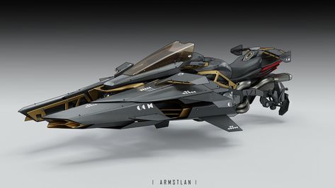 Futuristic Hover Bike, Flying Motorcycle Concept Art, Sci Fi Hover Bike, Sci Fi Bike, Sci Fi Vehicle, Flying Motorcycle, Futuristic Aircraft, Sky Bike, Mecha Tanks