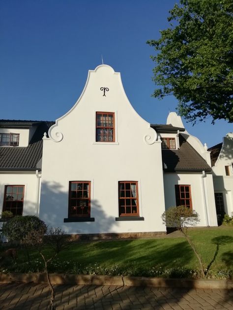 Dutch Gable, Dutch Aesthetic, Dutch Houses, Cape Dutch, Dutch House, Craft Market, Timber Door, Wood Windows, Bedroom Windows