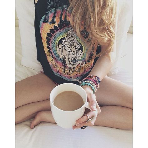 Hindu Elephant, Best Tank Tops, A Cup Of Coffee, Mellow Yellow, Cup Of Coffee, Namaste, Style Me, Boho Chic, Blue And Purple