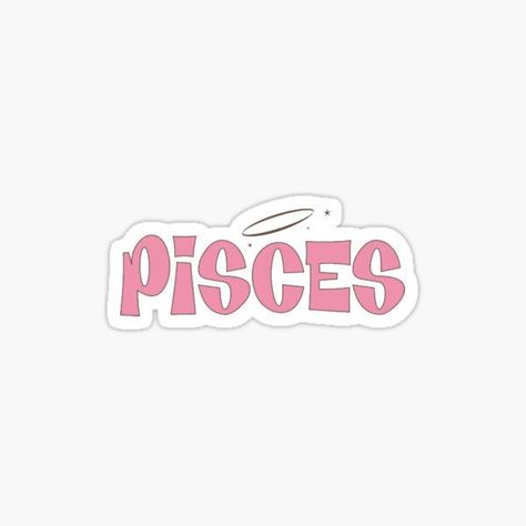 Preppy pisces zodiac sign sticker #sticker #pisces #sorority #aesthetic #redbubble #zodiac #preppy Pisces Stickers Aesthetic, Pisces Pink Aesthetic, Pink Pisces Aesthetic, Bratz Zodiac Signs, Zodiac Signs Stickers, Pink Pisces, Pisces Pink, Zodiac Signs Aesthetic, Pisces Sticker