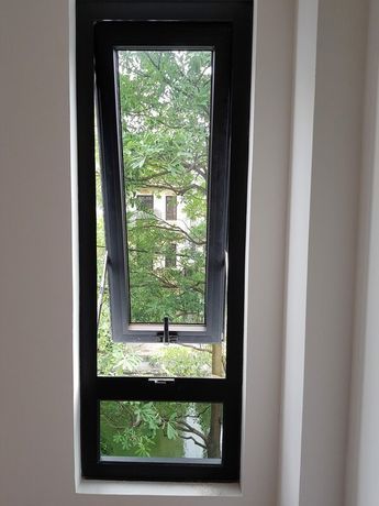 Stairs Window Ideas Modern, Aluminum Windows Design Home, Home Ventilation Ideas, Modern House Window Design, Glass Window Design Modern, Wooden Window Frame Designs, House Ventilation Design, Latest Window Designs, Ventilation Window Design