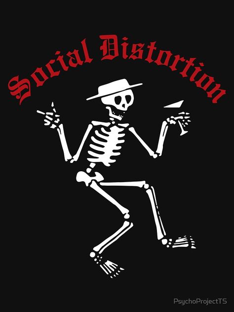 "Social D" T-shirt by PsychoProjectTS | Redbubble Mike Ness, Fullerton California, Social Distortion, Old School Tattoo Designs, Hardcore Punk, Band Merchandise, Punk Bands, Cover Artwork, Poster Artwork