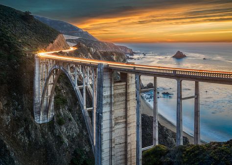 Hit the road on these cross-country quests—whether by bike, truck, or station wagon. Bixby Creek Bridge, Beautiful Places In America, Creek Bridge, Usa Destinations, Road Bridge, Best Campgrounds, Places In America, Big Sur California, Camping Guide