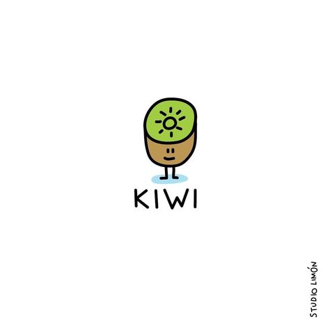 Kiwi Logo Design, Cute Kiwi Drawing, Kiwi Fruit Tattoo, Kiwi Doodle, Kiwi Fruit Drawing, Kiwi Cartoon, Kiwi Drawing, Kiwi Logo, Kiwi Illustration