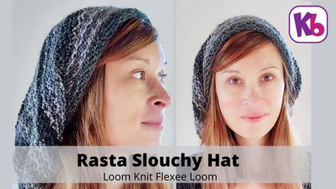 Get all your Knitting Looms & Knitting Patterns for your next Knitting Project at Authentic Knitting Board Flexee Loom, Knitting With A Loom, Loom Knitting For Beginners, Loom Knitting Pattern, Pixie Boots, Rasta Hat, Round Knitting, Slouchy Hat Pattern, Loom Knit Hat