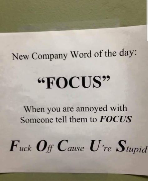 Sarcastic Quotes Funny, Work Memes, Twisted Humor, Word Of The Day, Work Humor, Work Quotes, Sarcastic Quotes, Fun Quotes Funny, Funny Signs