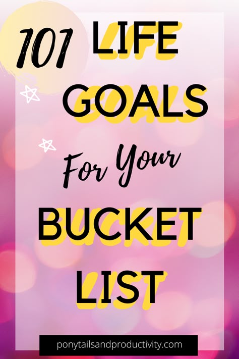 Life Bucketlist Aesthetic, Financial Bucket List, 100 Dreams List, How To Make A Bucket List, Life List Ideas, Fun Goals Ideas, 50 Before 50 Bucket Lists, Dream List Life Goals, Goals For 2024 List