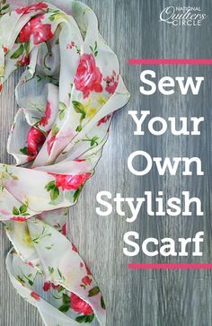 Fabric Scarf Pattern, How To Sew A Scarf, How To Make A Scarf, Scarf Diy Ideas, Cotton Scarf Pattern, Scarves Ideas, Clothing Remakes, Diy Scarves, Homemade Scarves