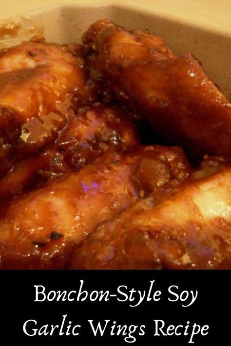 Bonchon Chicken Recipe, Garlic Wings Recipe, Bonchon Chicken, Soy Garlic Chicken, Fried Chicken Restaurant, Garlic Wings, Wing Recipe, Garlic Chicken Wings, Garlic Recipe