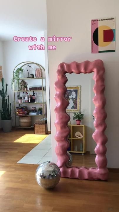 Diy Foam Mirror, Foam Mirror, Funky Interior, Royal Room, Diy Room Decor Videos, Deco Studio, Dekor Diy, Craft Room Decor, Art Deco Home