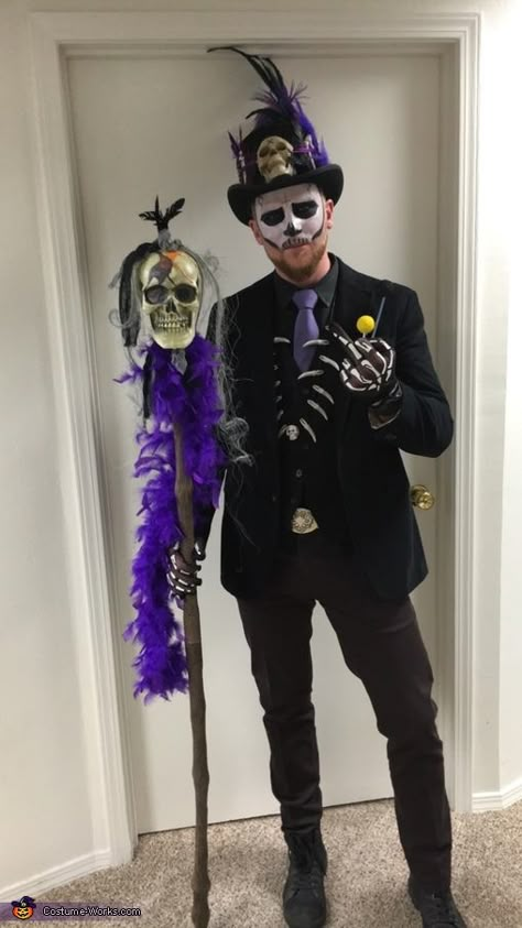 Voodoo Skeleton Costume, Dark Magic Costume, Witch Dr Costume Voodoo, Mens Voodoo Costume, Halloween Voodoo Costume, Voodoo King Costume, Villian Costumes Men, Halloween Costume Diy Men, Voodoo Doll Costume Men