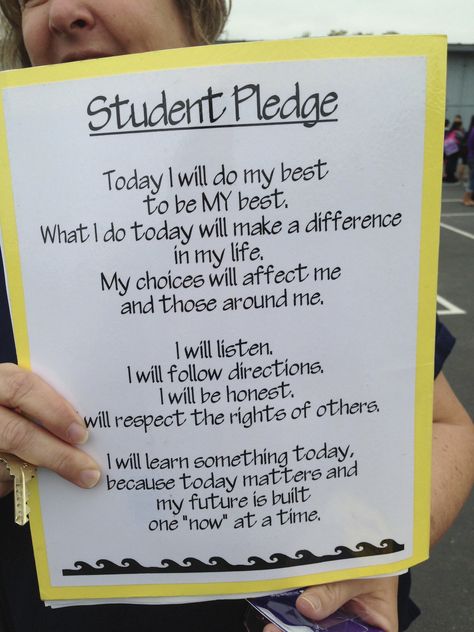 Class Chants, Student Pledge, Classroom Etiquette, Reminder For Students, Hybrid Learning, Teaching Portfolio, Responsive Classroom, Classroom Expectations, Classroom Behavior Management