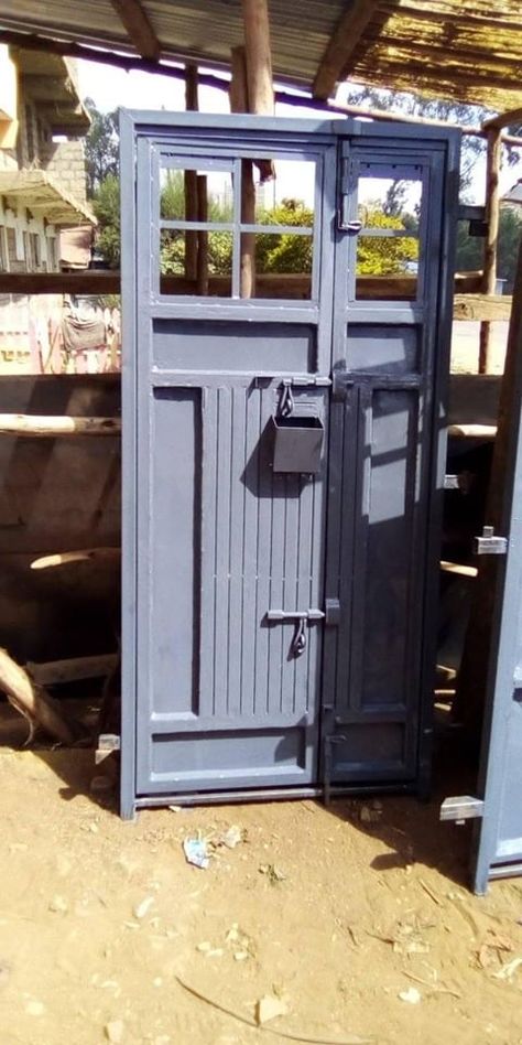 Steel Doors Kenya :Your Steel Welders & Fabricators. 10 Steel Doors Kenya Classic Door Design, Window Grill Design Modern, Flat Roof House, Metal Doors Design, Steel Door Design, Iron Door Design, Doors Design, Metal Doors, Cool Bunk Beds