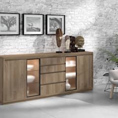 Aparadores y buffets kay baixmoduls comedorvitrinas y aparadores | homify Dining Room Furniture Design, Crockery Unit Design, Tv Unit Decor, Sideboard Decor, Dining Room Sideboard, Living Room Console, Modern Kitchen Cabinet Design, Interior Design Dining Room, Dining Room Buffet