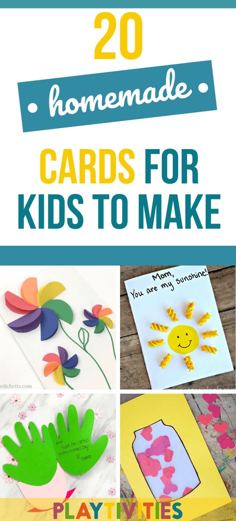 20 Adorable DIY Cards Ideas for Kids To Make Diy Fathers Day Cards, Handmade Teachers Day Cards, Teacher's Day Card Ideas, Teacher Birthday Card, At Home Birthday, Greeting Cards For Teachers, Cards Valentines Day, Diy Father's Day Cards, Handmade Teacher Gifts