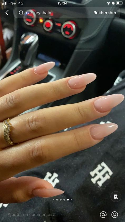 Almond Nails Bubble Bath, Nails Bubble Bath, Nails Bubble, Pink Nails Almond, Bubble Bath Nails, Short Classy Nails, Old Money Nails, Money Nails, Nail Goals