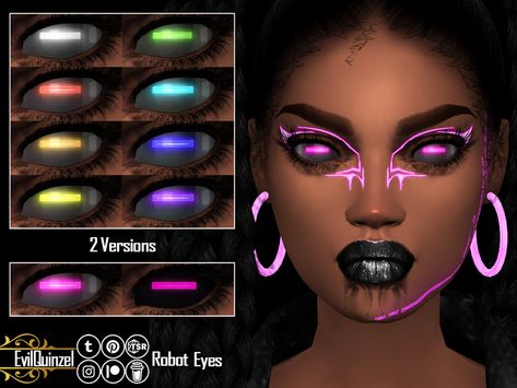 The Sims Resource - Robot Eyes Sims 4 Demon Eyes, Sims Robot Cc, Robot Eyes, Sims 4 Cc Eyes, Makeup Cc, Demon Eyes, Sims 4 Collections, Sims 4 Cas, Sims 4 Cc Finds