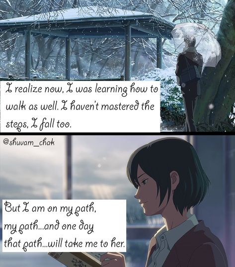 Garden Of Words Quotes, Garden Of Words Anime, Quotes In Japanese, The Garden Of Words, Makoto Shinkai, Garden Of Words, Violet Evergarden Anime, Violet Evergarden, Backyard Inspo