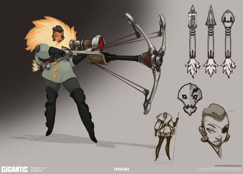 ArtStation - Imani, Vinod Rams Archer Concept Art, Technical Artist, Female Warriors, Woman Warrior, Warriors Game, Eve Online, Mike Mignola, Guild Wars, Game Concept Art