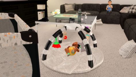 Functional Infant Playmat CC | Patreon Sims 4 Infant, Sims 4 Custom Content Patreon, Cc Patreon, Sims 4 Cheats, Sims 4 Piercings, Sims Baby, Sims 4 Family, Play Sims 4, Sims 4 Children