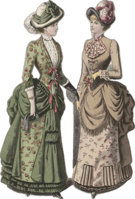 Edwardian Fashion Plates, Victorian Fashion Women, Victorian Era Dresses, Victorian Era Fashion, 1880s Fashion, Fashion Decades, Era Fashion, 1800s Fashion, 20th Century Fashion