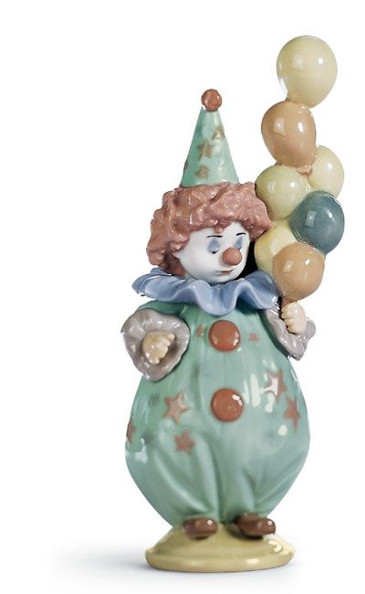 Clown Statue, Porcelain Dolls Value, Spanish Home Decor, Lladro Porcelain, Send In The Clowns, Lladro Figurines, Cute Clown, Vintage Clown, A Clown