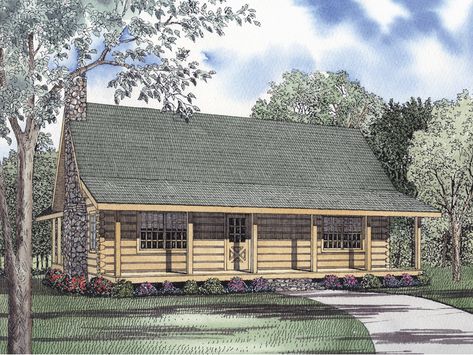 Eagle Ridge Log Cabin Home Mountain Vacation Home, Hall Laundry, Log Cabin House Plans, Grilling Porch, Log Cabin House, Log Home Plan, Vacation House Plans, Log Cabin Floor Plans, Double Vanities