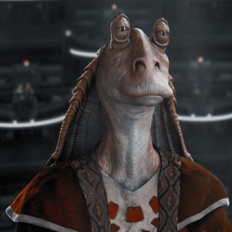 Jar Jar Binks Icon, Star Wars Jar Jar Binks, Jarjar Binks, Star Wars Jar Jar, Star Wars Fanfiction, Jar Jar Binks, Phantom Menace, Galactic Republic, The Phantom Menace