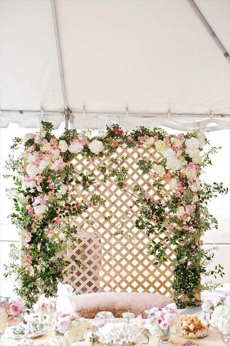 flower backdrops for weddings - photo by perez photography via after yes Flower Backdrops, Flower Backdrop Wedding, Dreamy Atmosphere, Booth Backdrops, Flower Wall Wedding, Backdrop Frame, Flower Wall Backdrop, Wedding Ceremony Backdrop, Hanging Flower