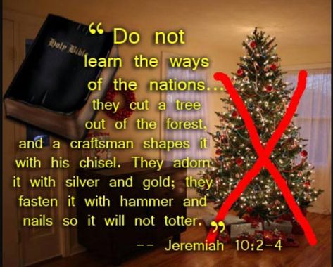 Jeremiah 10:2-4 Is This Passage Referring To A Christmas Tree? True Meaning Of Christmas, Bible Facts, Bible Prophecy, Bible Knowledge, Bible Truth, About Christmas, Know The Truth, Christmas 2019, Bible Scriptures