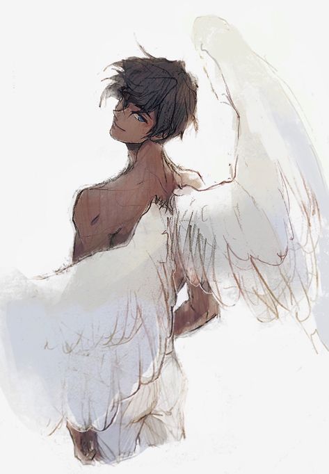 Arte Peculiar, Wings Drawing, Angel Drawing, Wings Art, Obey Me, Shall We Date, Anime Boys, Drawing Base, Drawing Poses